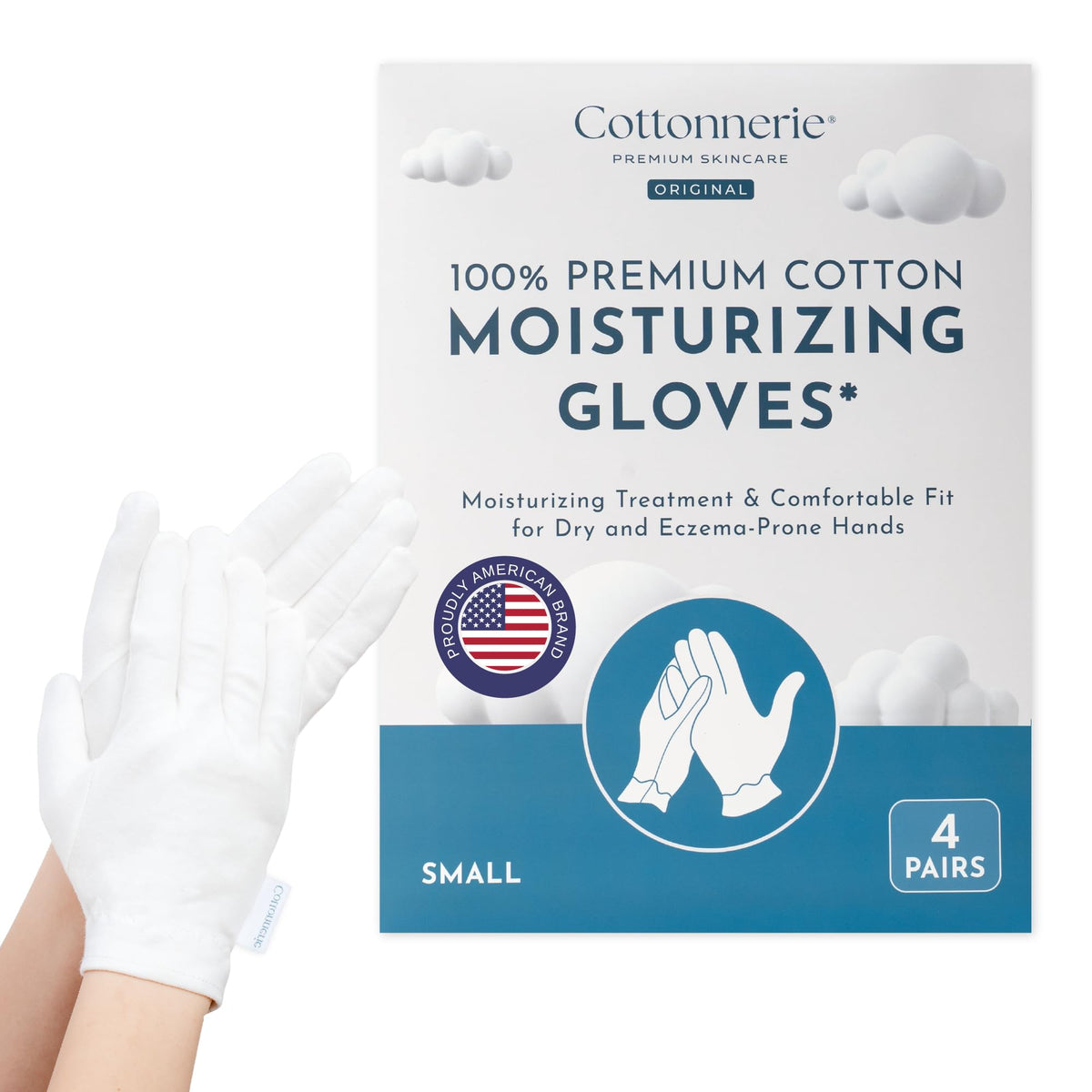 COTTONNERIE front packaging showing four pairs and benefits