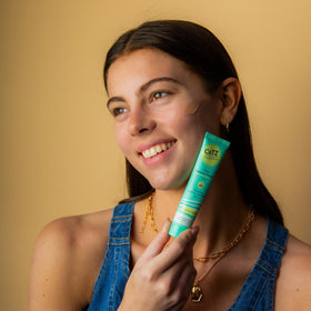 CoTZ spread across skin showing silky soft primer effect