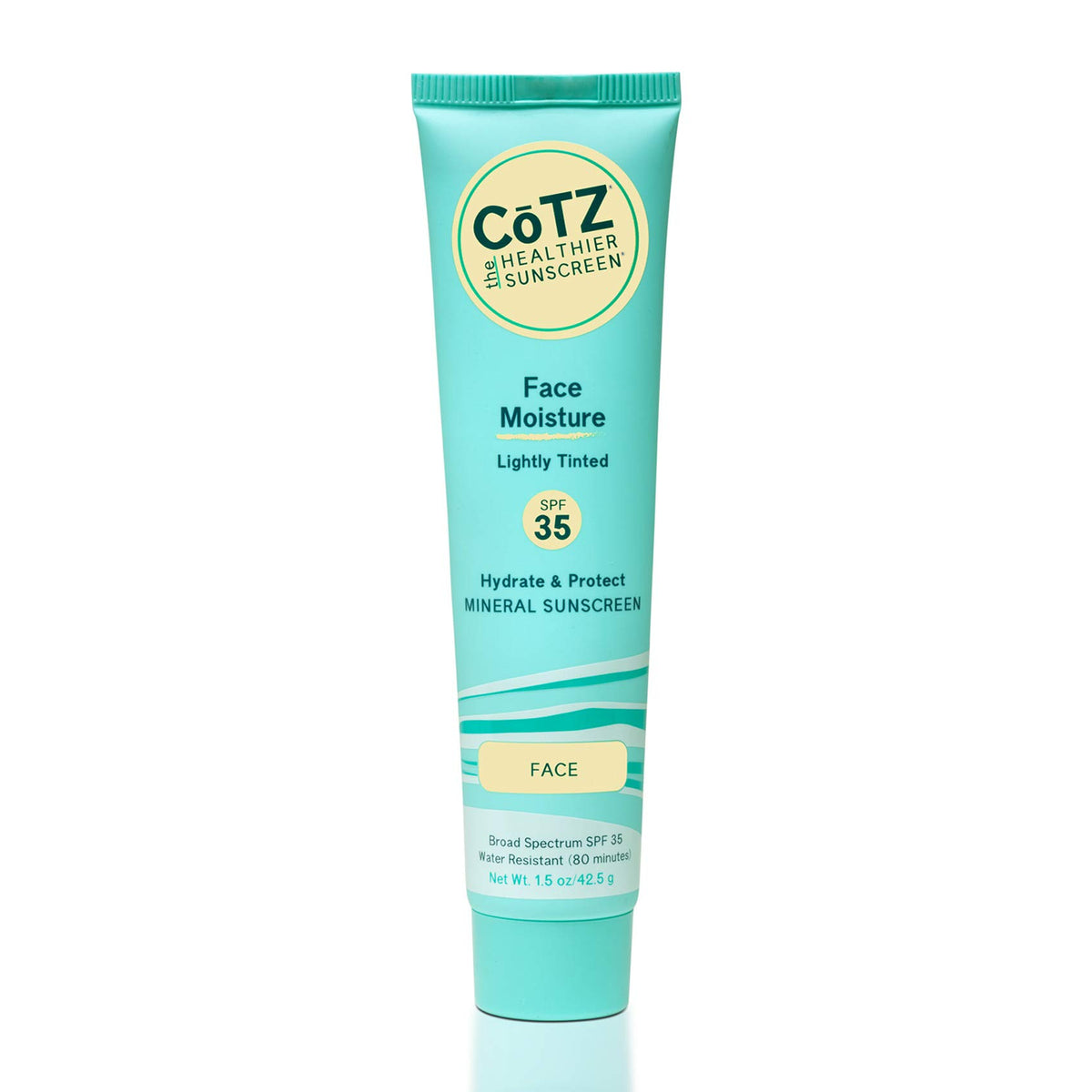 CoTZ front packaging showing SPF 35 and matte finish benefit