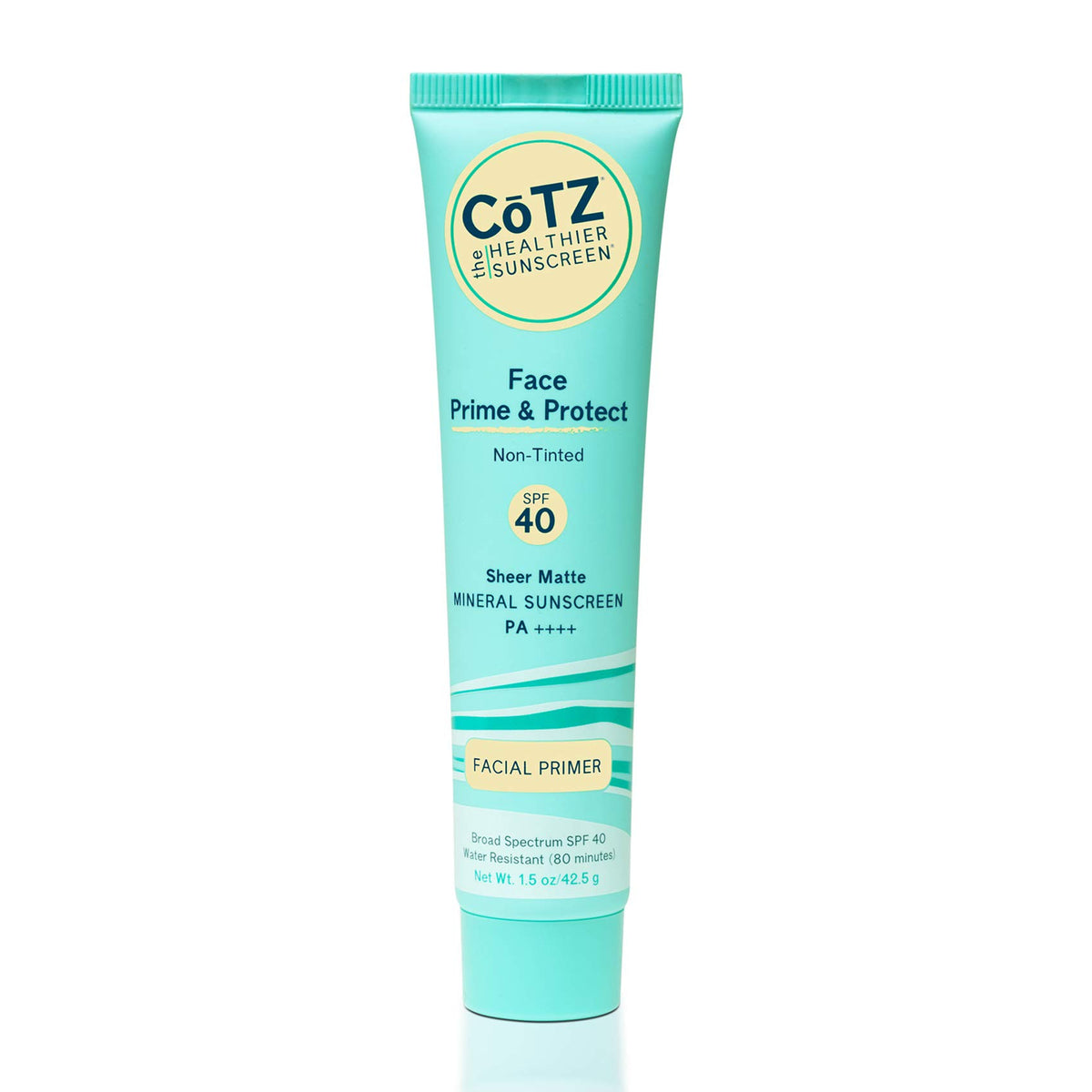 CoTZ front packaging showing SPF 40 and matte primer benefits