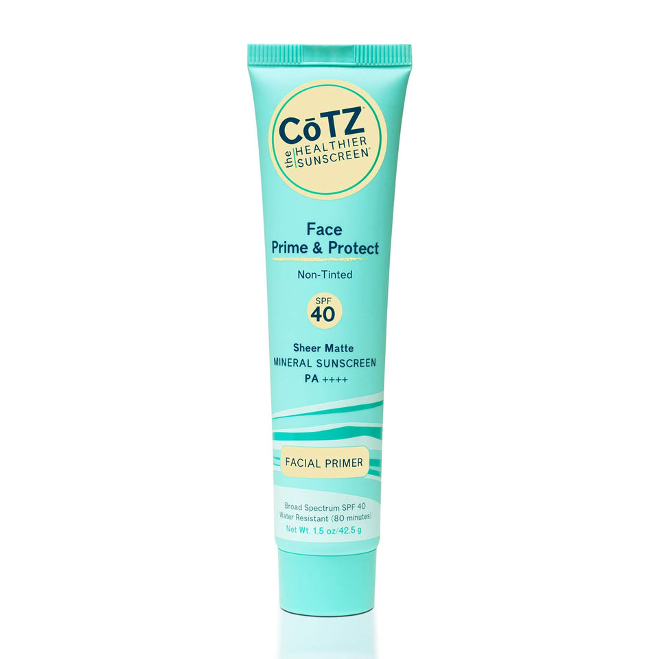 CoTZ front packaging showing SPF 40 and matte primer benefits