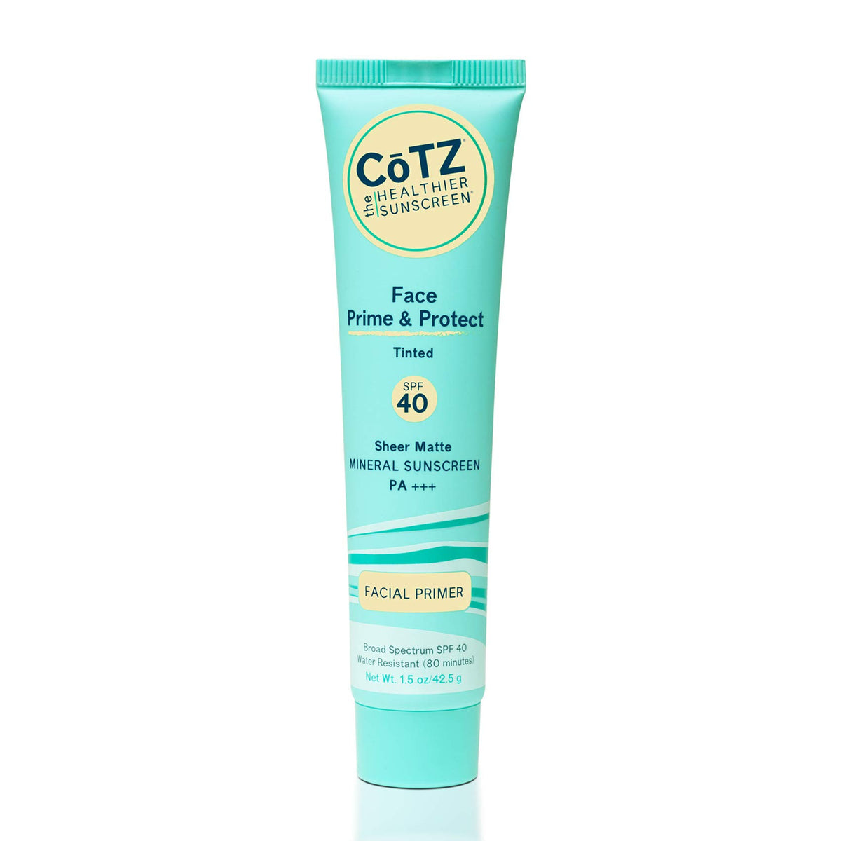 CoTZ front packaging showing SPF 40 and tinted primer benefit