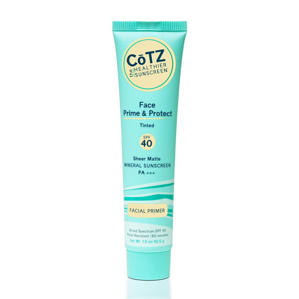 CoTZ front packaging showing SPF 40 and tinted primer benefit