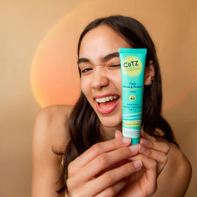 CoTZ tube label view highlighting ingredients and reef-friendly claim