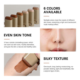 Covebalm blending with sponge achieving natural breathable finish