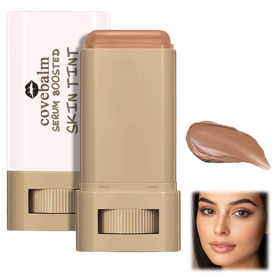 Covebalm front packaging showing stick and shade #06, clear product identity benefit