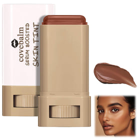 Covebalm stick front packaging showing shade and travel-ready design for easy application