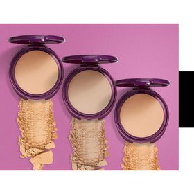 COVERGIRL powder placed next to Advanced Radiance foundation for coordinated complexion results