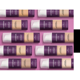 COVERGIRL bottle beside pressed powder to show pairing for longer wear