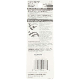COVERGIRL pencil held during application demonstrating precise brow and eyeliner control