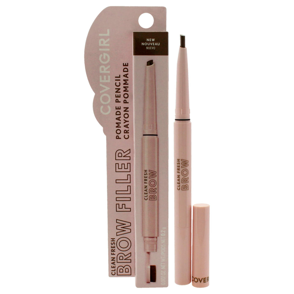 COVERGIRL front packaging showing sleek slim brow pencil for precise shaping