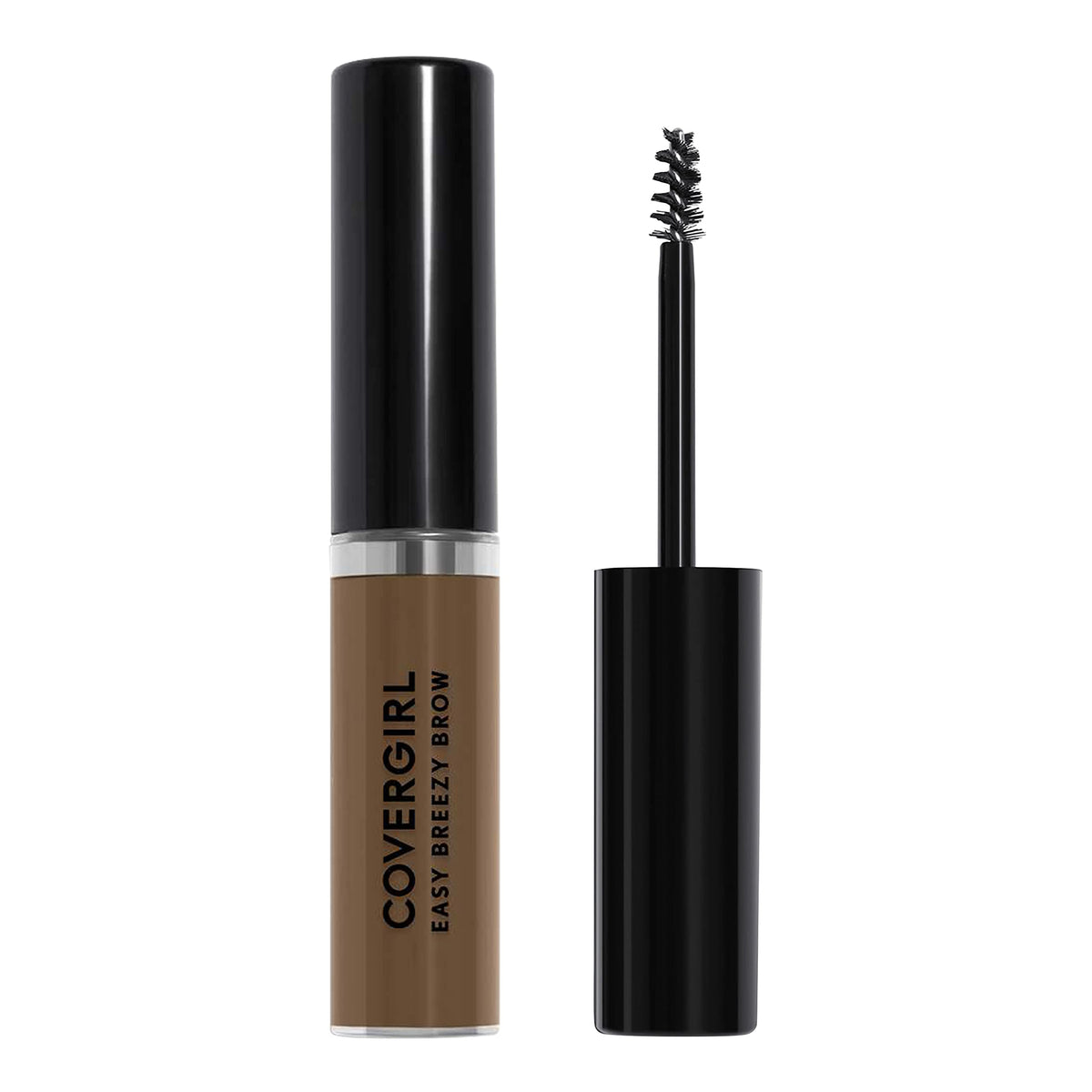 COVERGIRL brow gel front packaging showing product and shade, easy identification benefit