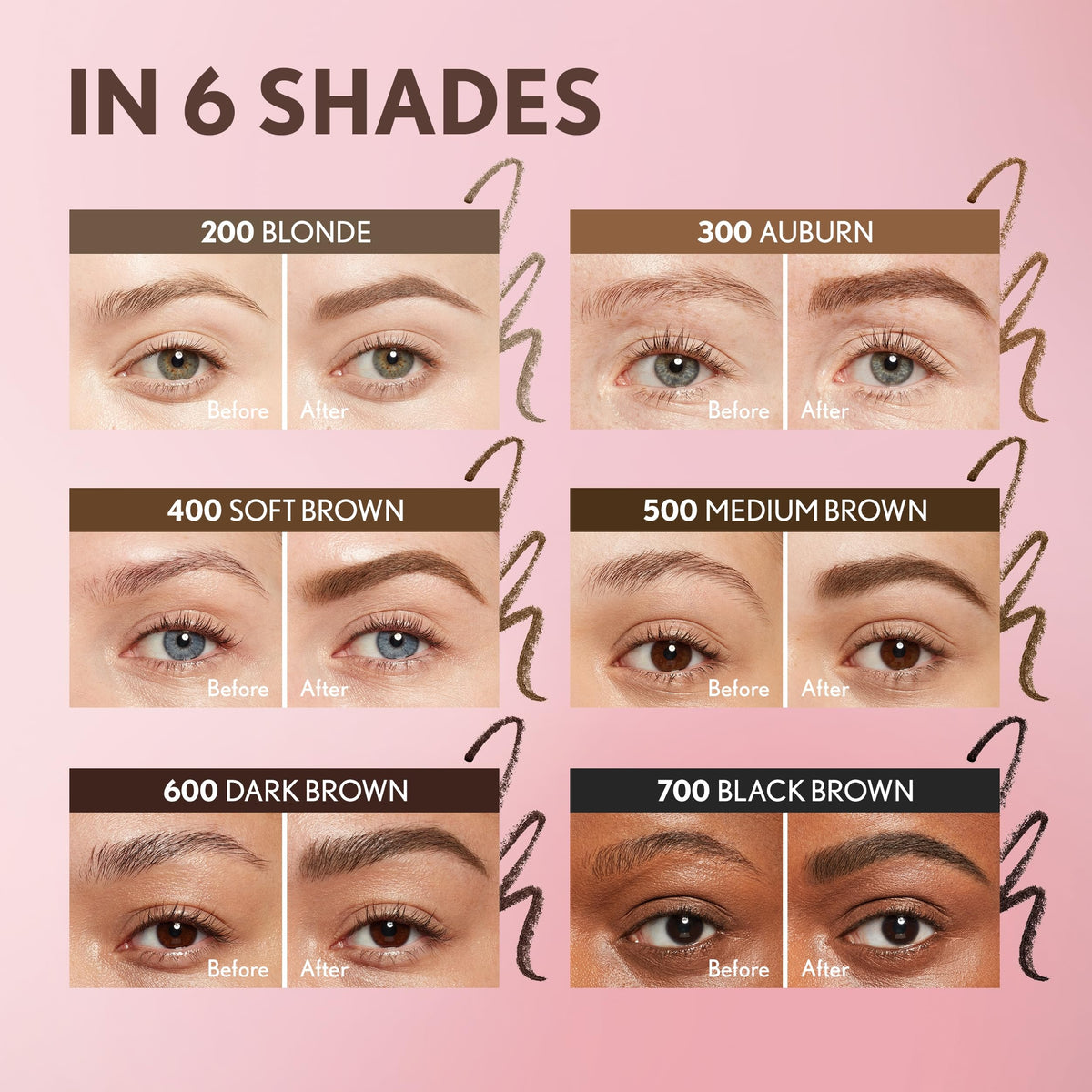 COVERGIRL auburn shade swatch stroke demonstrating rich pigmentation and creamy finish