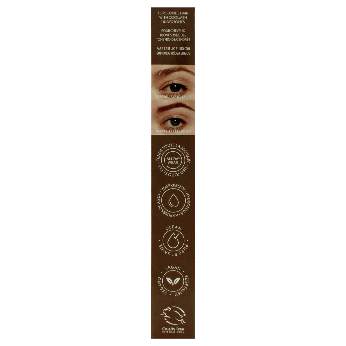 COVERGIRL pencil in hand showing compact size and travel-friendly convenience