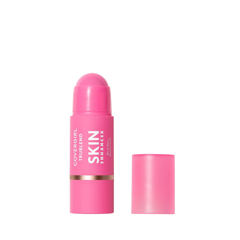 COVERGIRL front packaging showing Bubblegum Pop blush shade and compact stick benefit