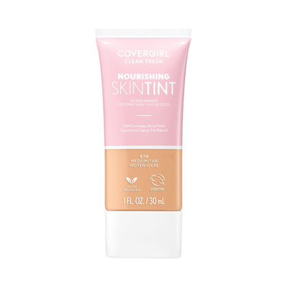COVERGIRL front packaging showing bottle and shade 570 medium/tan for easy selection