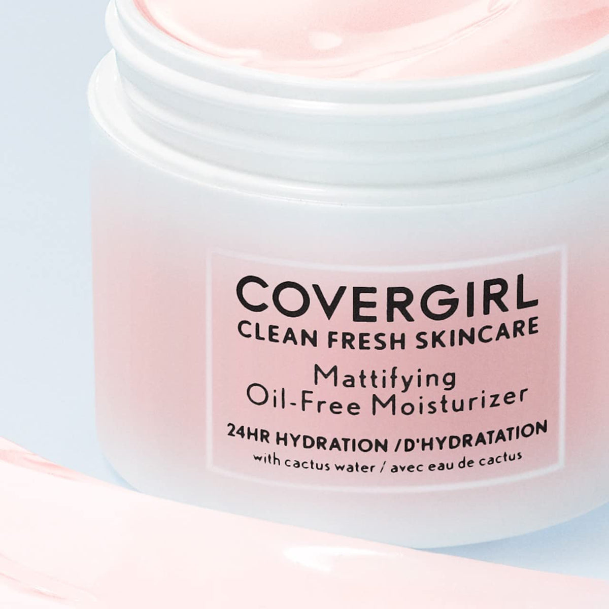 COVERGIRL TruClean cactus water ingredient close-up showcasing hydrating boost