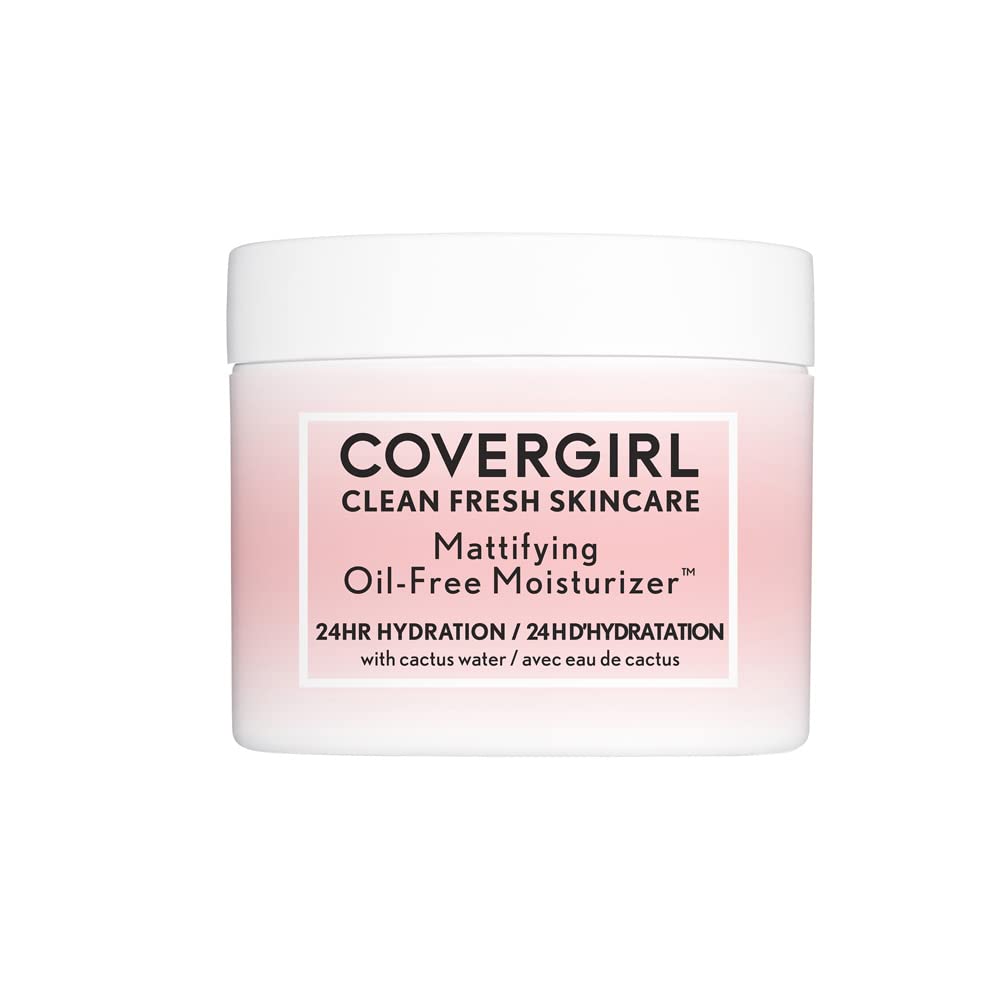 COVERGIRL pump dispensing moisturizer illustrating controlled application benefit