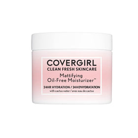 COVERGIRL pump dispensing moisturizer illustrating controlled application benefit