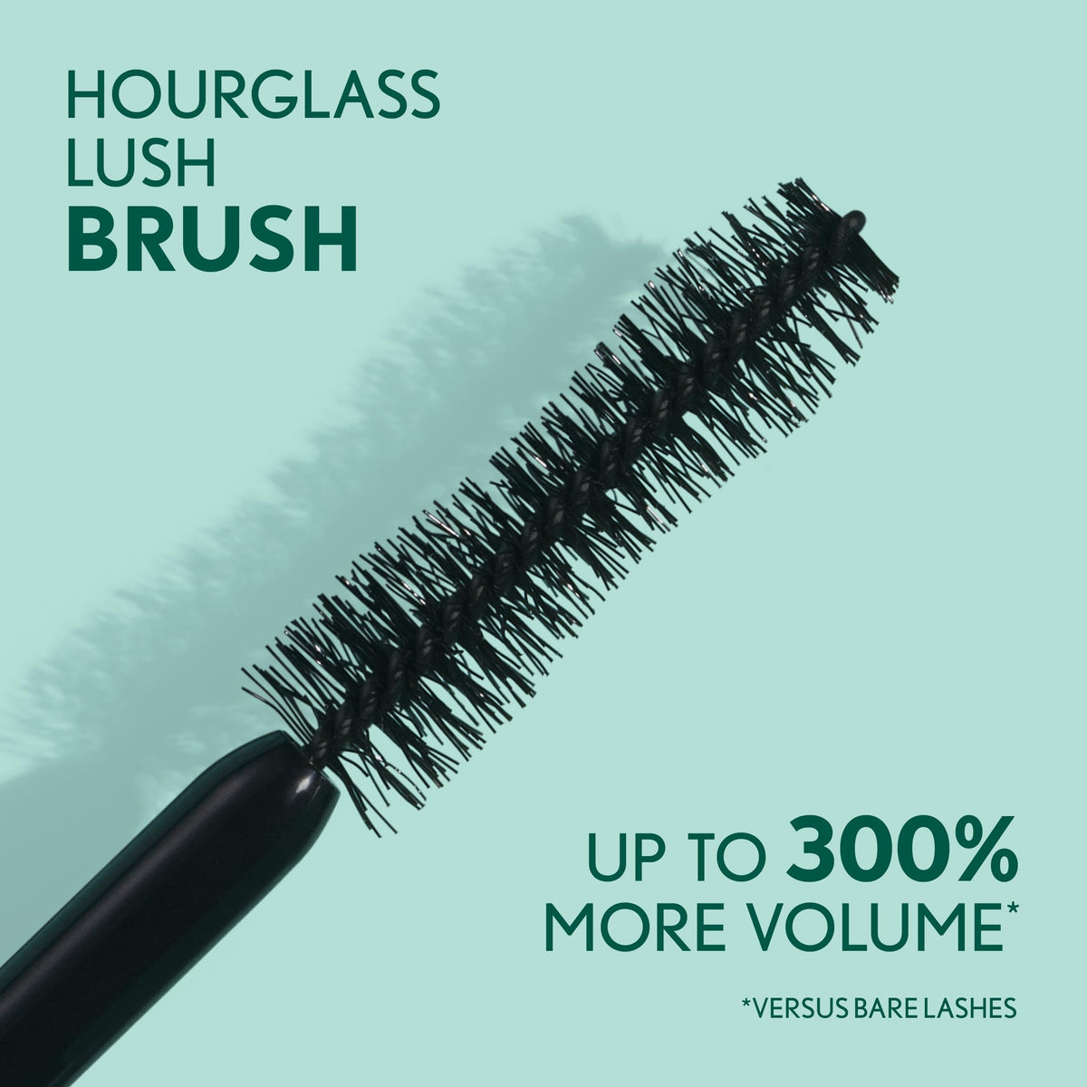 COVERGIRL Cleantopia black mascara stroke texture showing smooth coverage