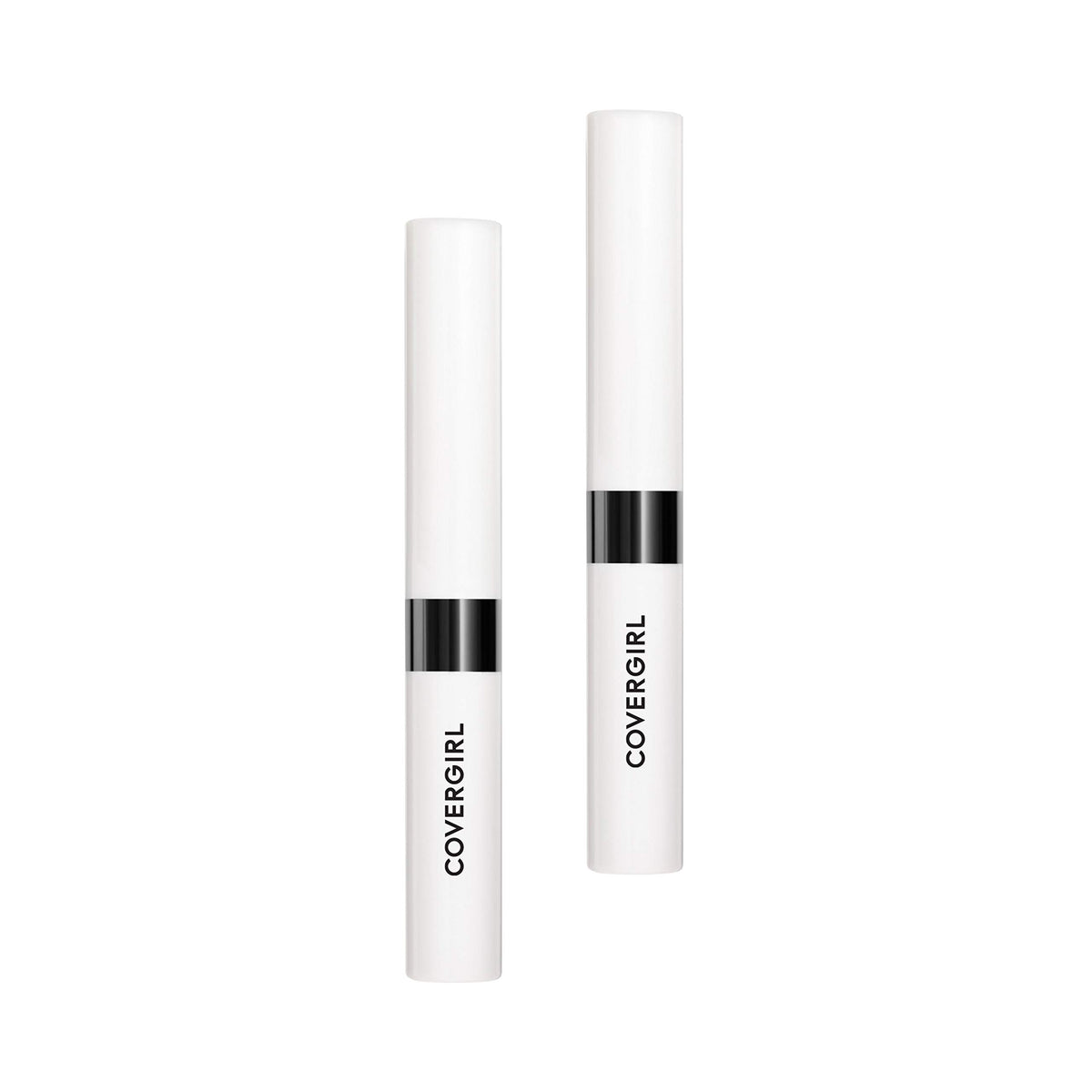 COVERGIRL clear top coat front packaging showing duo pack and product benefit shine