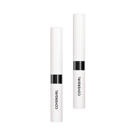 COVERGIRL clear top coat front packaging showing duo pack and product benefit shine