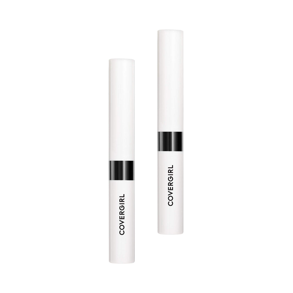 COVERGIRL clear top coat front packaging showing duo pack and product benefit shine