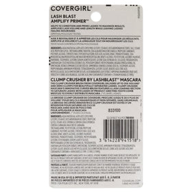 COVERGIRL curved double-sided brush close-up demonstrating comb action and clump-free separation