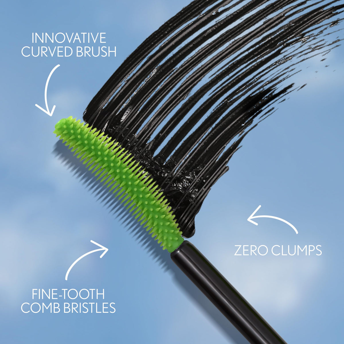 COVERGIRL brush detail showing fine-tooth comb side for clump-free separation