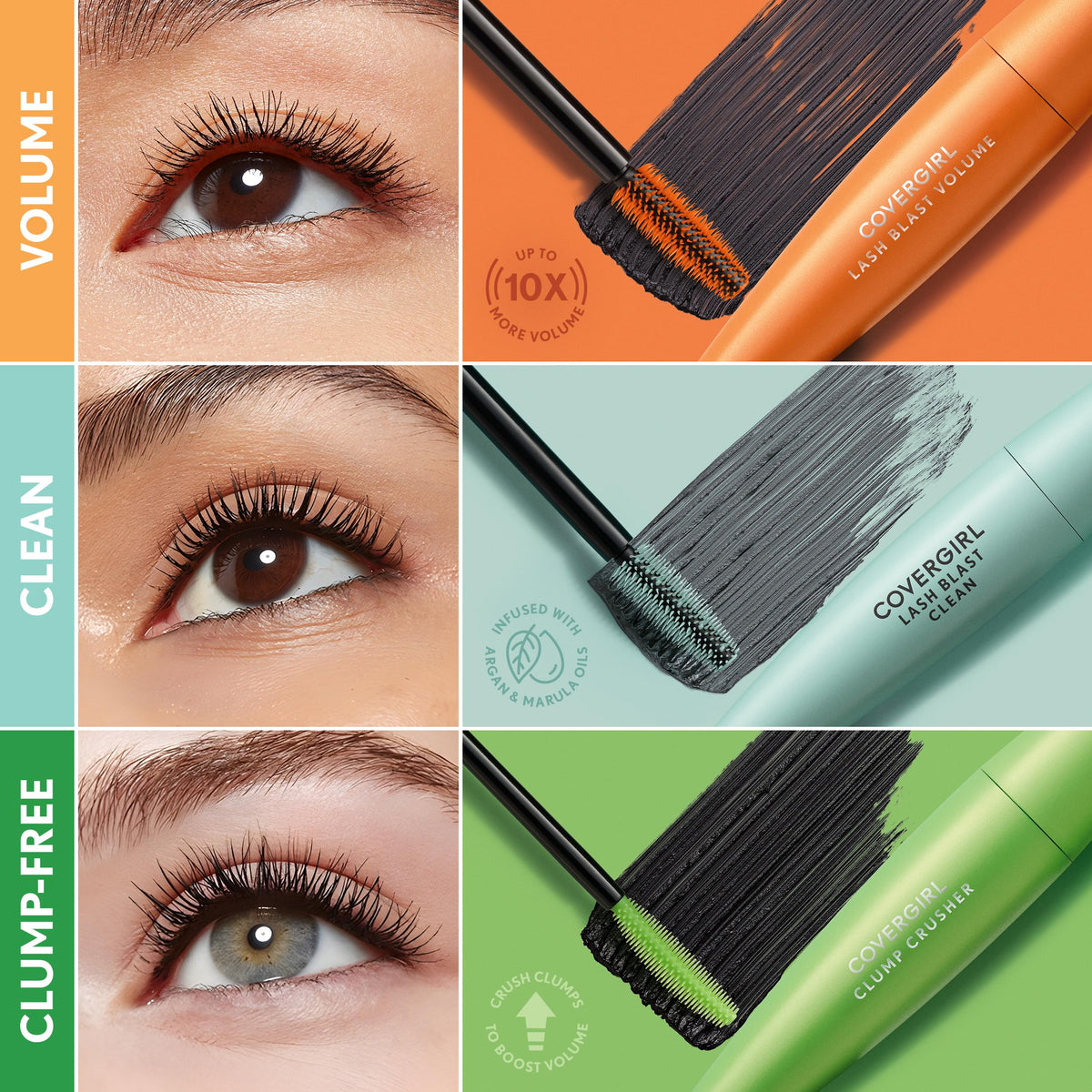 COVERGIRL mascara inside a makeup bag showing ready-for-day portability