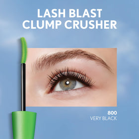 COVERGIRL mascara texture swatch showing smooth, buildable black formula