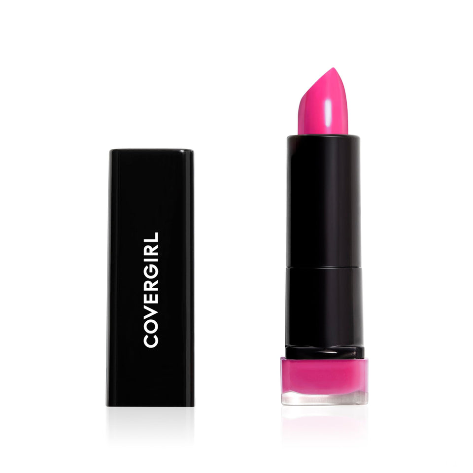 COVERGIRL front tube of Bombshell Pink showcasing compact design and easy carry