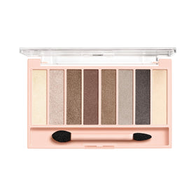 COVERGIRL open palette top view displaying eight nude shades for coordinated looks
