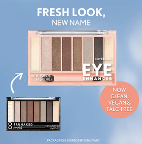 COVERGIRL close-up swatches of palette shades showing true pigment payoff