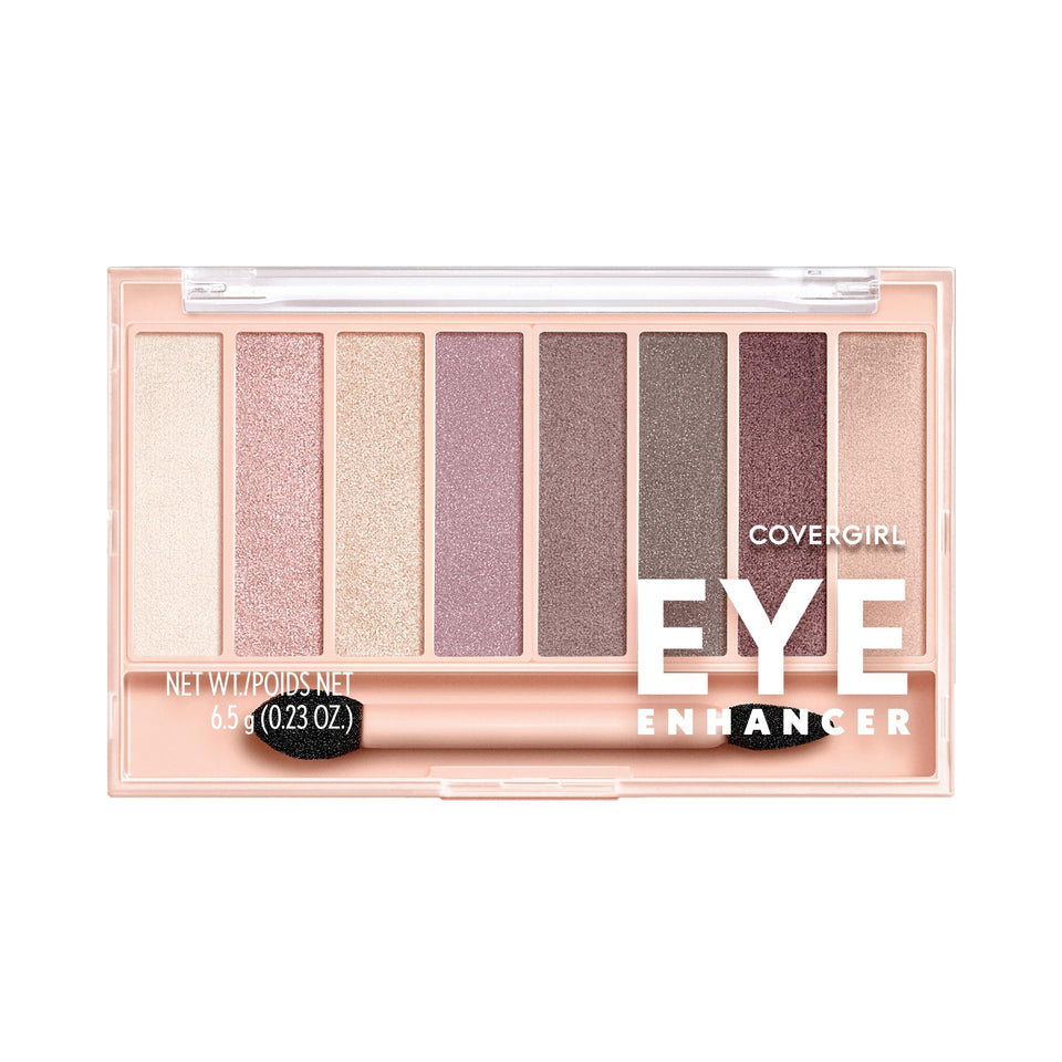 COVERGIRL front packaging showing palette compact and shade names for purchase clarity