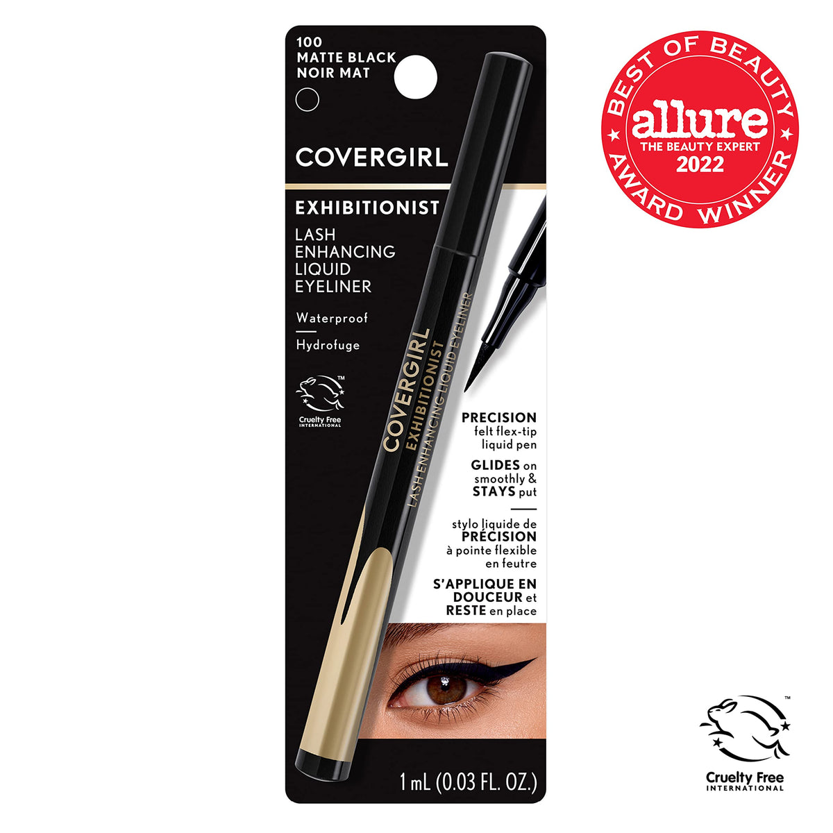 COVERGIRL flex-tip close-up demonstrating precise application control