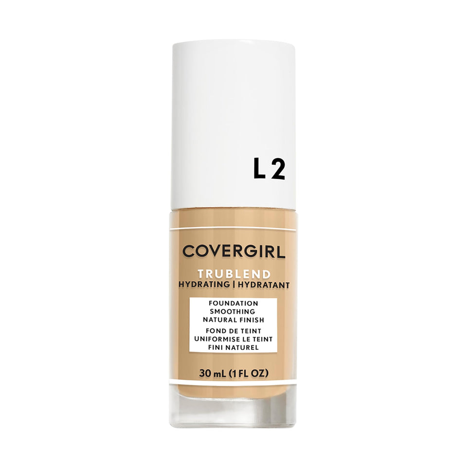 COVERGIRL bottle front packaging showing product and shade for easy identification