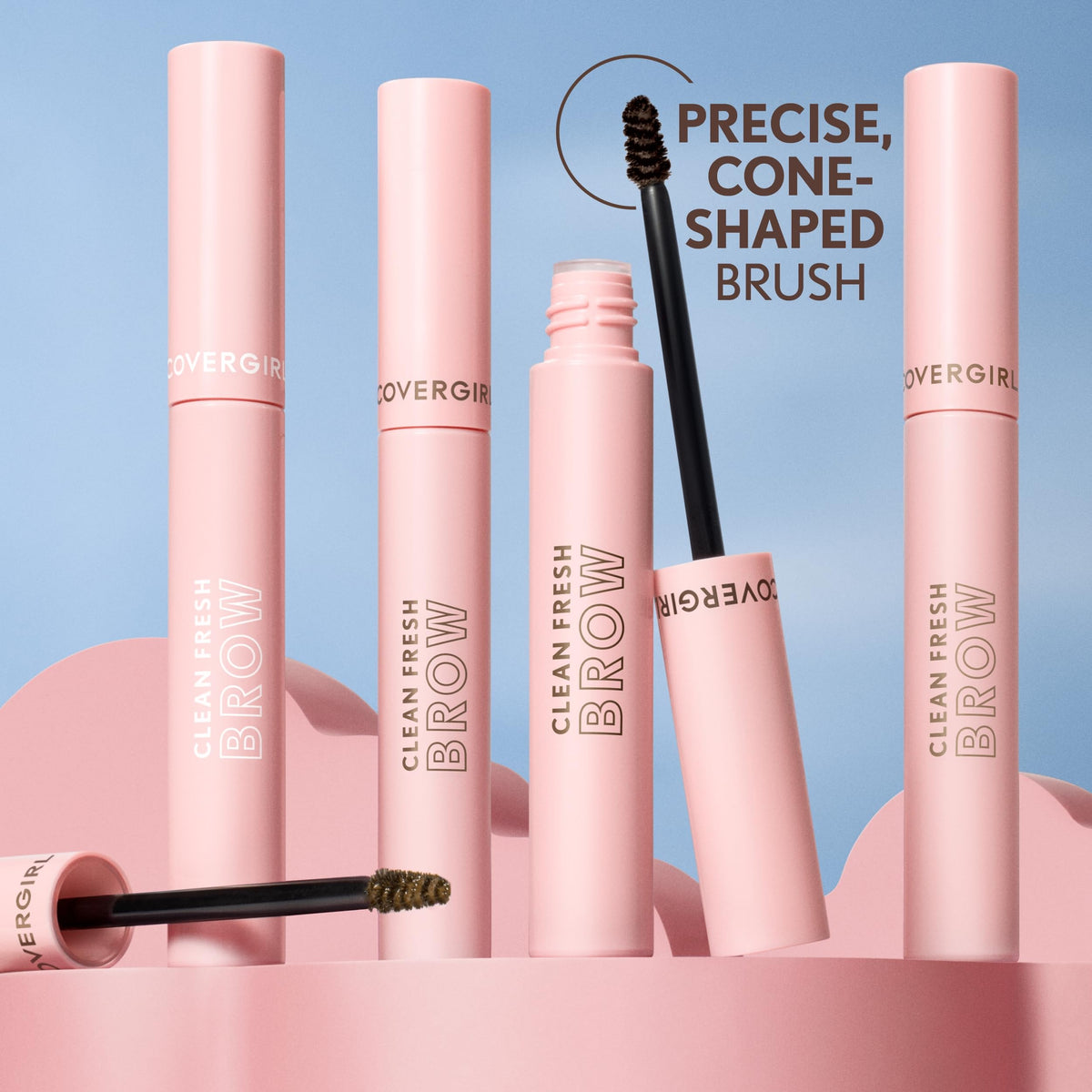 CoverGirl gel texture swatch on skin, lightweight buildable color