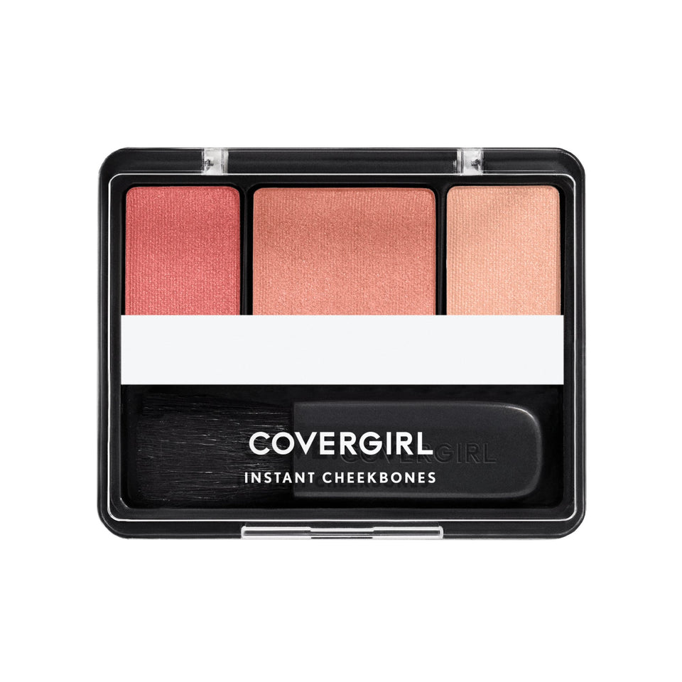 COVERGIRL compact front view showing portable blush and clean design benefit