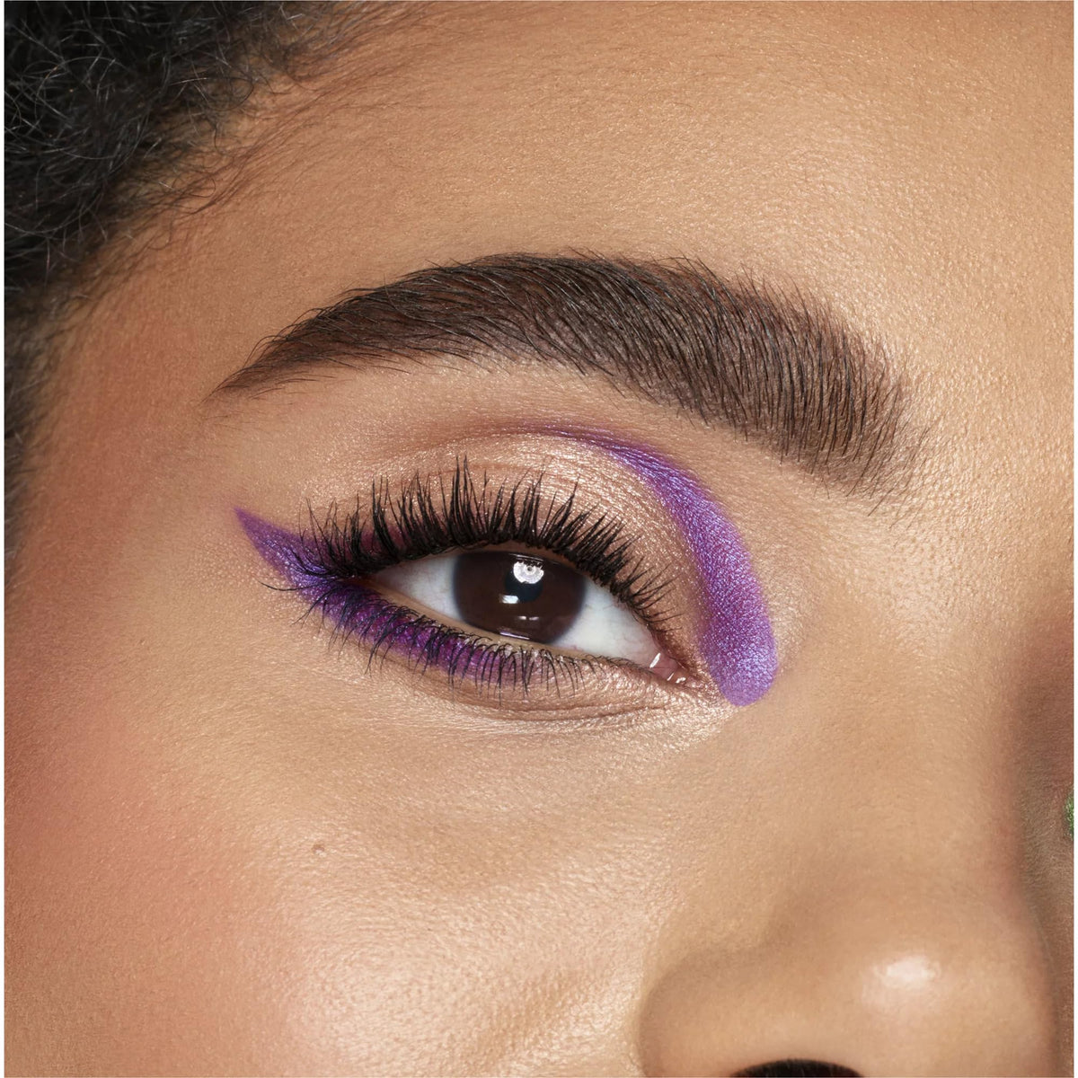 Covergirl Lash Blast Fusion before and after eye comparison demonstrating visible lash volume