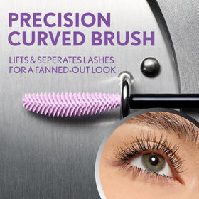 COVERGIRL application on model demonstrating lifted, voluminous lashes instantly