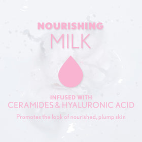 COVERGIRL close-up of milky spray droplet demonstrating lightweight texture