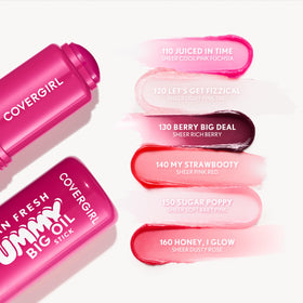 COVERGIRL close-up of lip sheen from oil stick showing luminous, non-greasy shine benefit
