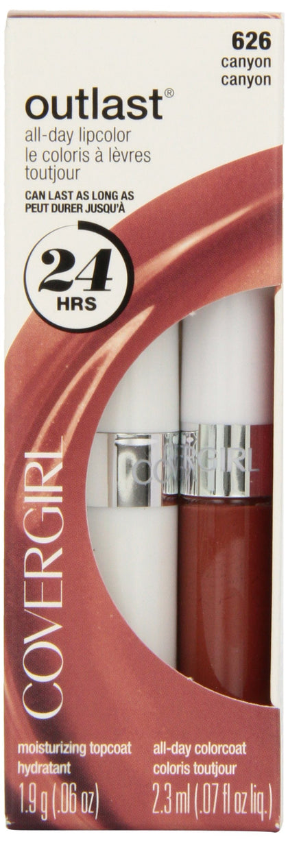 COVERGIRL Outlast Canyon 626 front packaging showing product duo and shade
