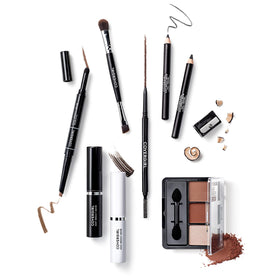 COVERGIRL product next to ruler showing compact size for travel