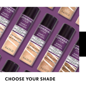 COVERGIRL primer on vanity with tools conveying daily beauty routine benefit