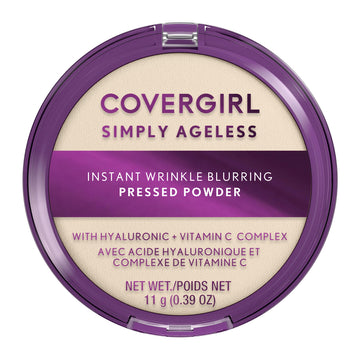 COVERGIRL compact front showing sleek case and translucent shade benefit