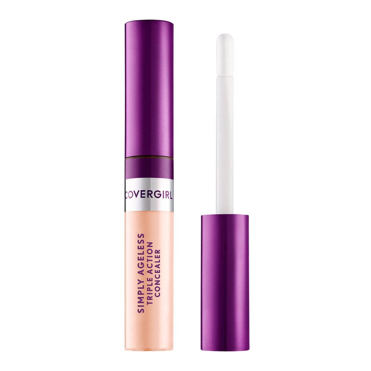 COVERGIRL concealer front packaging showing shade ivory and benefits