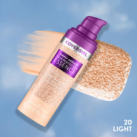 COVERGIRL gel texture dispensed on hand demonstrating lightweight hydration