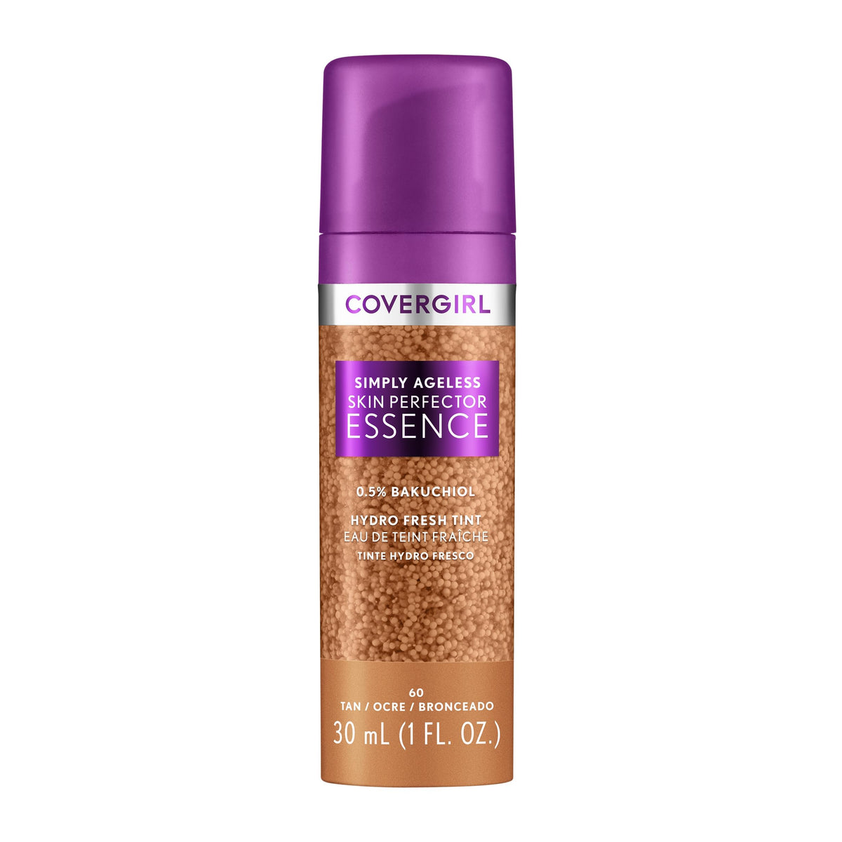 COVERGIRL front bottle 60 Tan showing compact, travel-friendly packaging and shade
